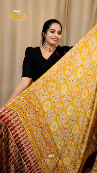 Ajarakh Modal Silk Saree