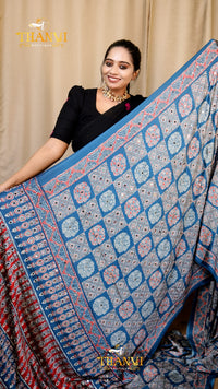 Ajarakh Modal Silk Saree