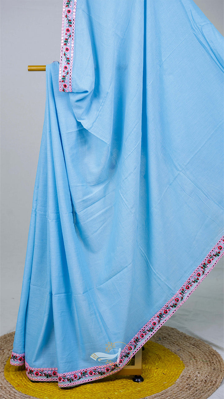 Q Lace Border Saree