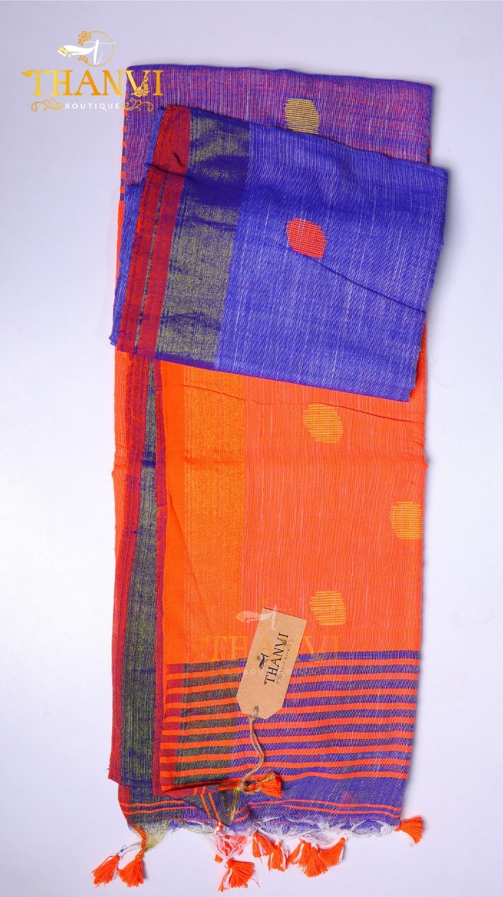 Butta Linen Saree