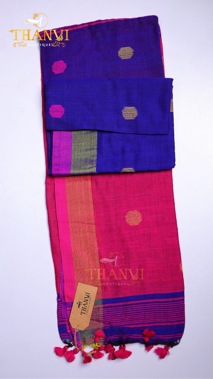Butta Linen Saree