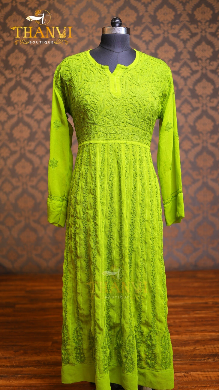 Chickenkari Anarkali Kurthi