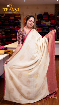 Zari Emb Stripes Border