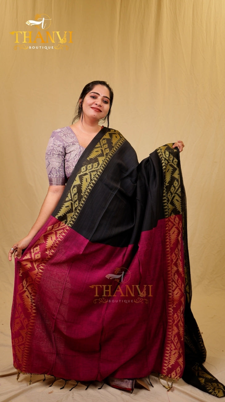 Cotton silk saree
