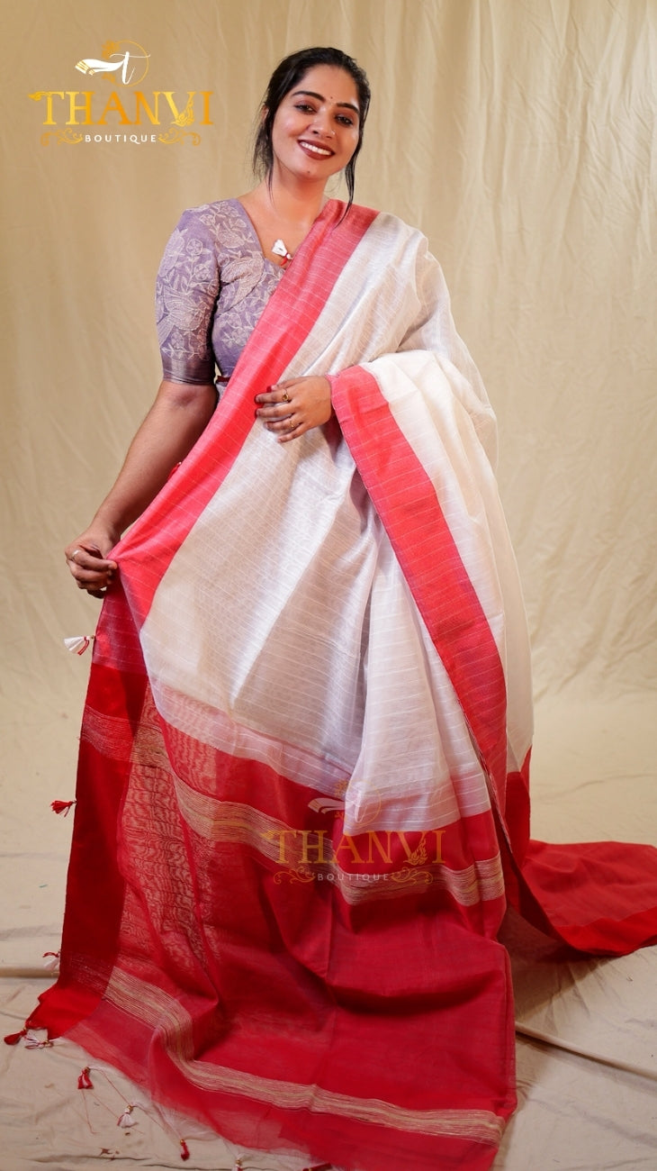 Cotton silk saree