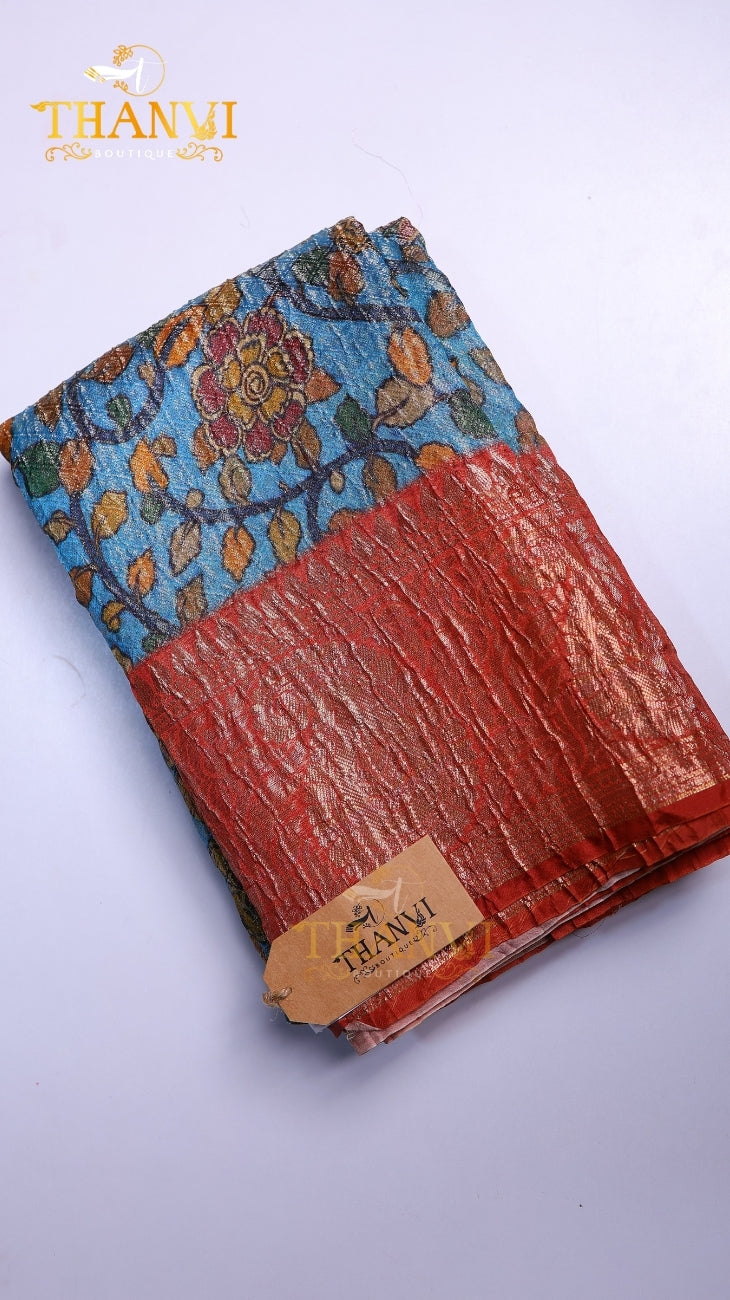 Crushed Tissue Saree