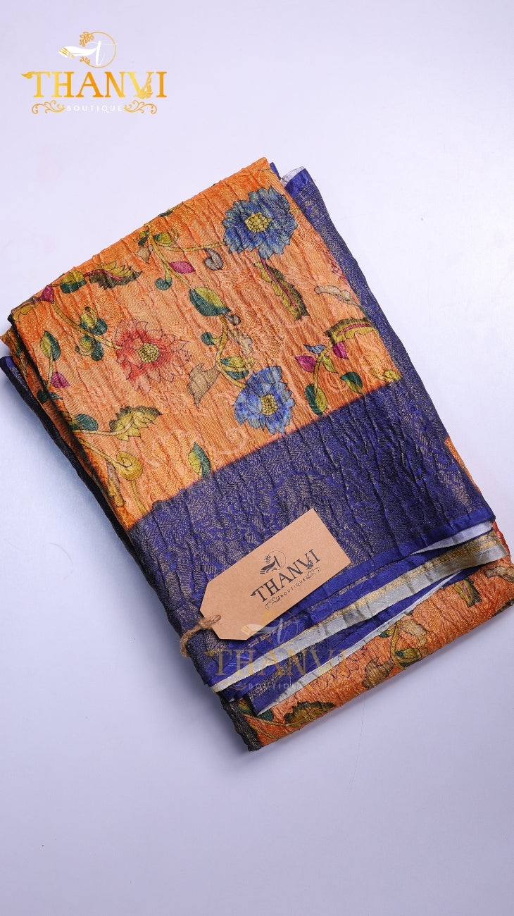 Crushed Tissue Saree