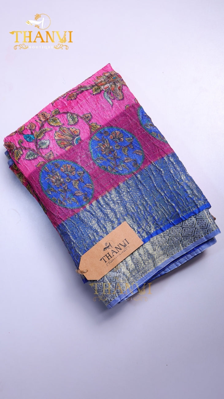 Crushed Tissue Saree