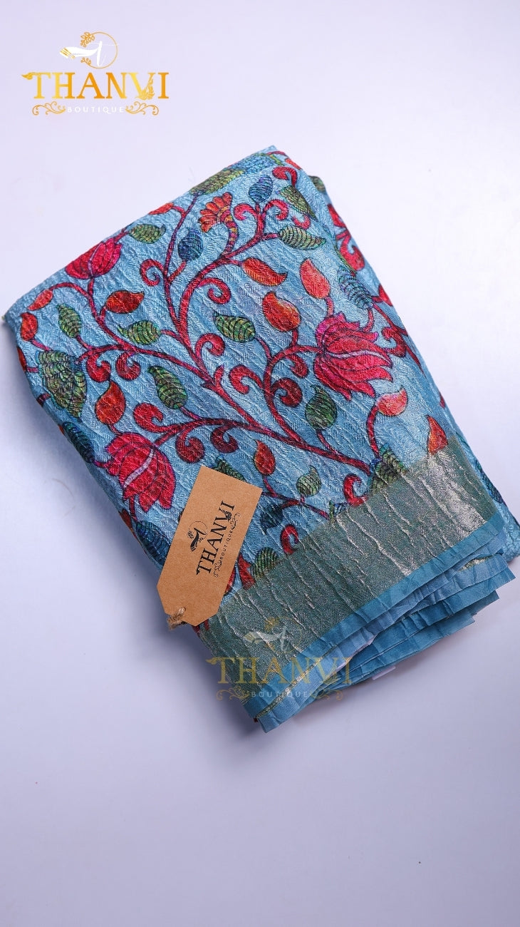 Crushed Tissue Saree