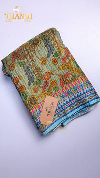 Crushed Tissue Saree