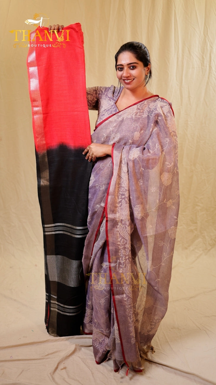 Fancy Plain Saree