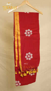 Flower Embroidery Saree