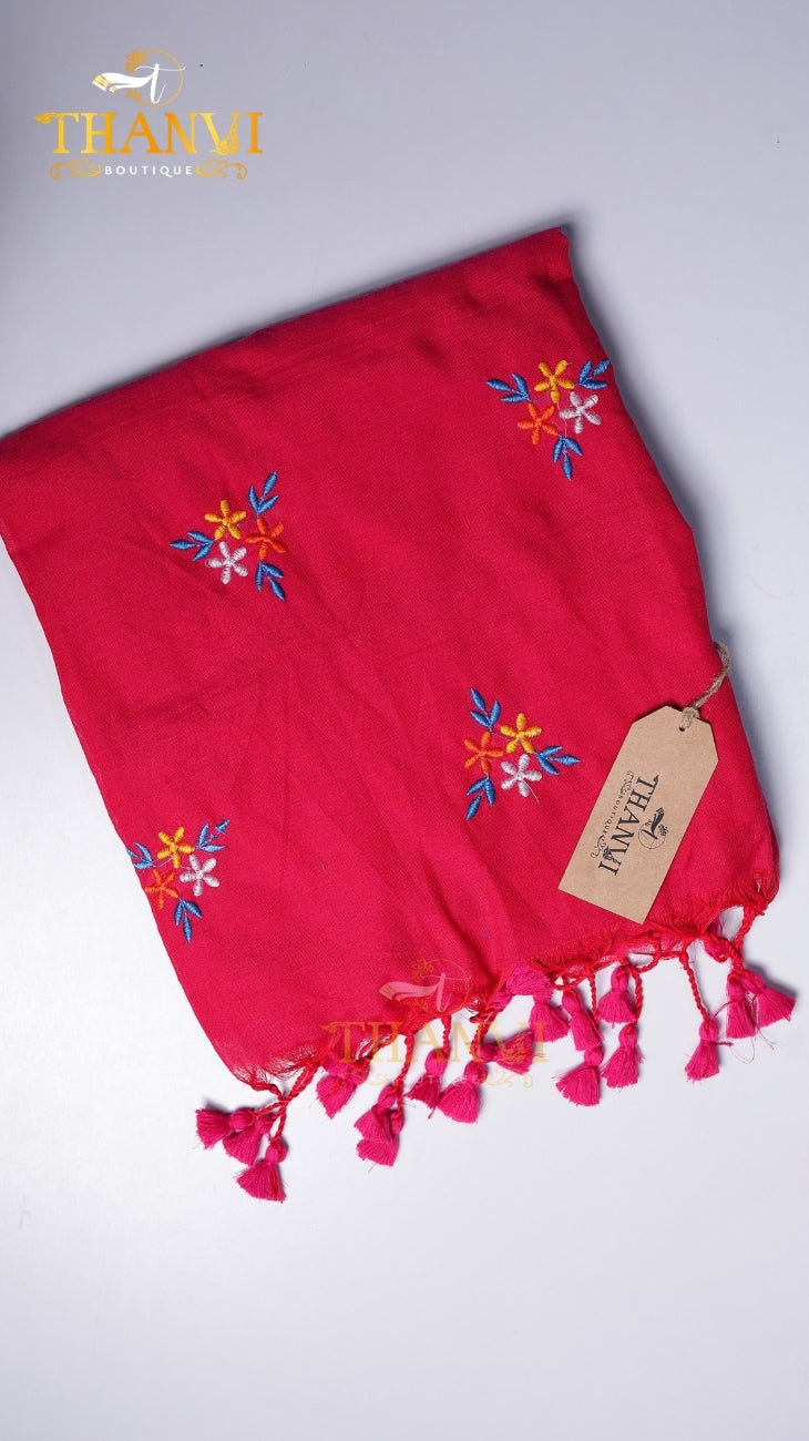 Flower Embroidery saree