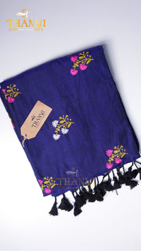 Flower Embroidery saree