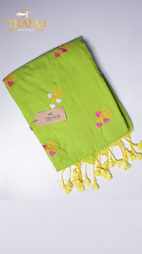 Flower Embroidery saree