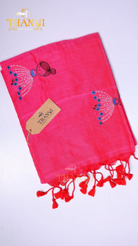 Flower Embroidery saree