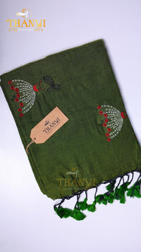 Flower Embroidery saree