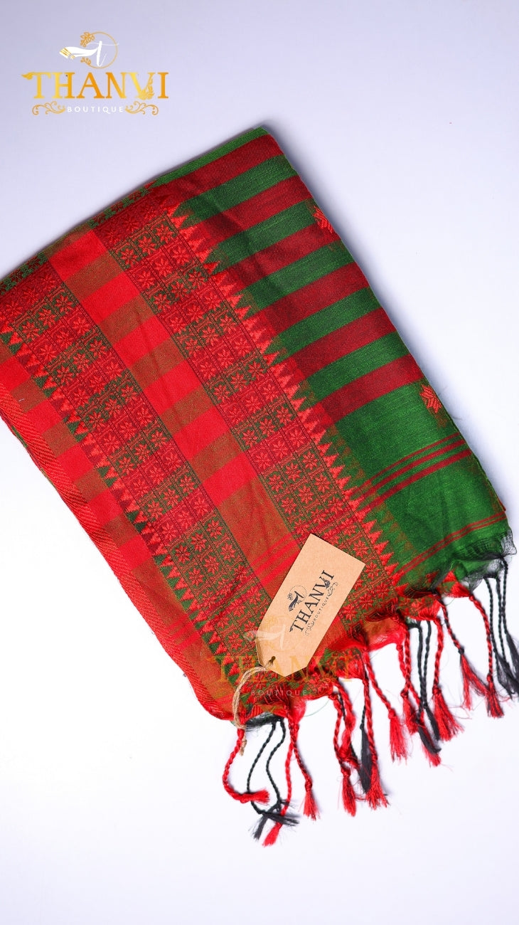 G/J Temple Border Saree