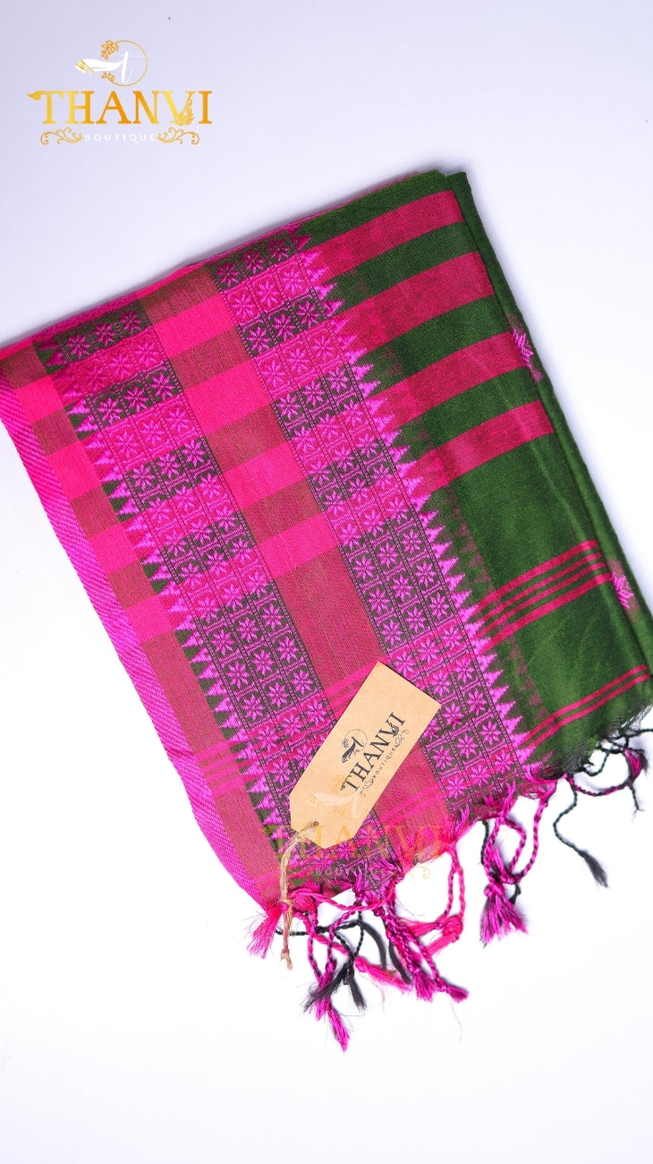 G/J Temple Border Saree