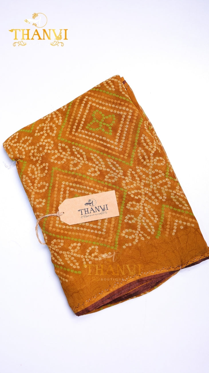 Georgette chiffon saree