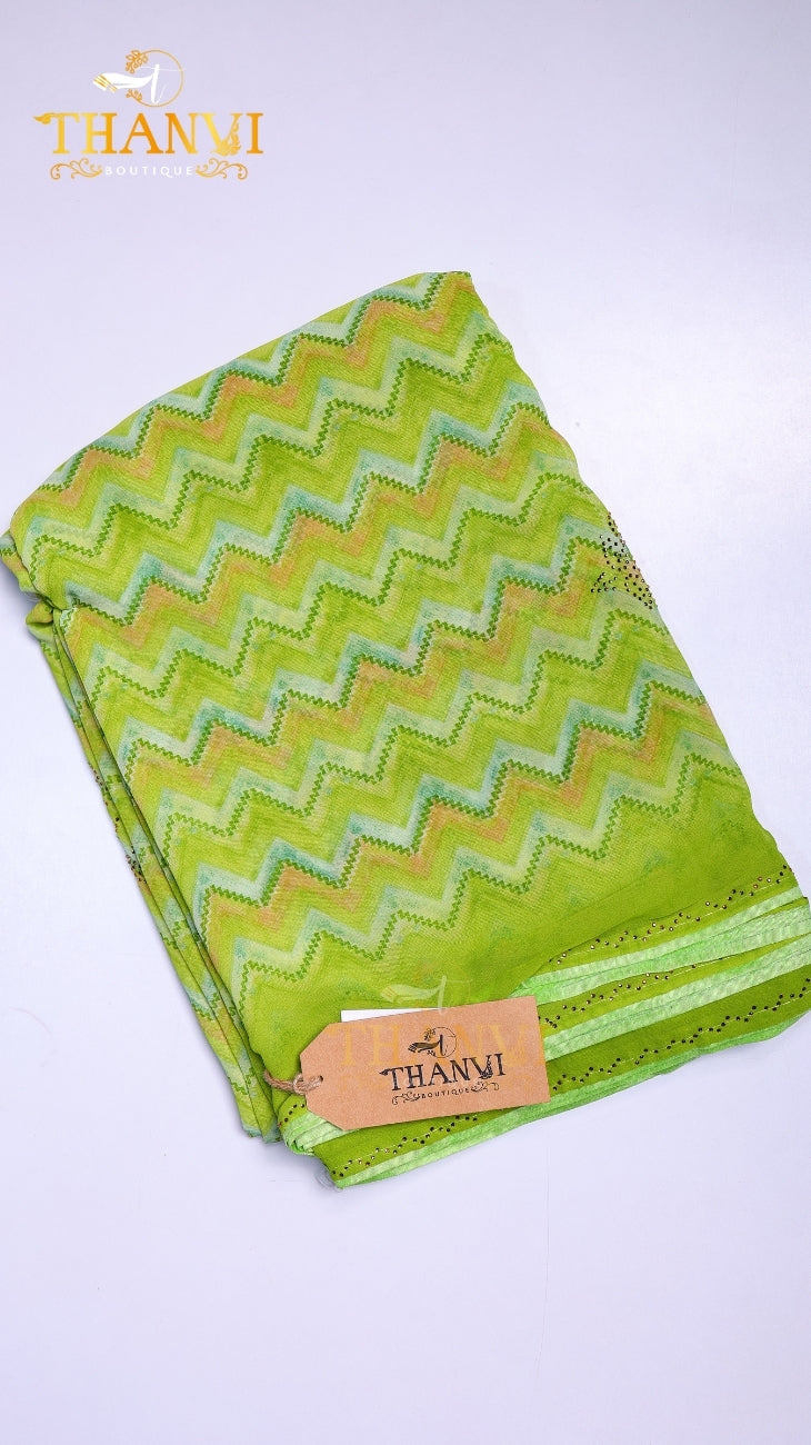 Georgette chiffon saree