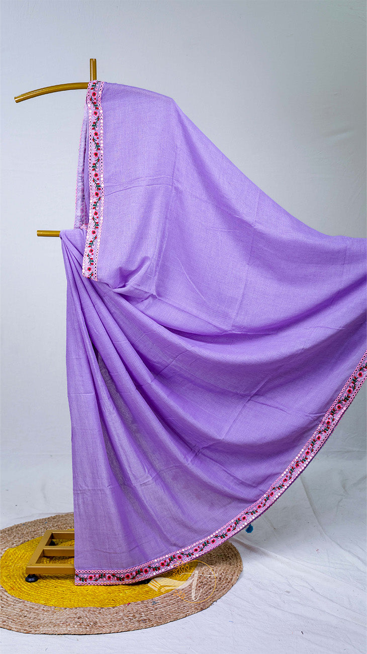 Q Lace Border Saree