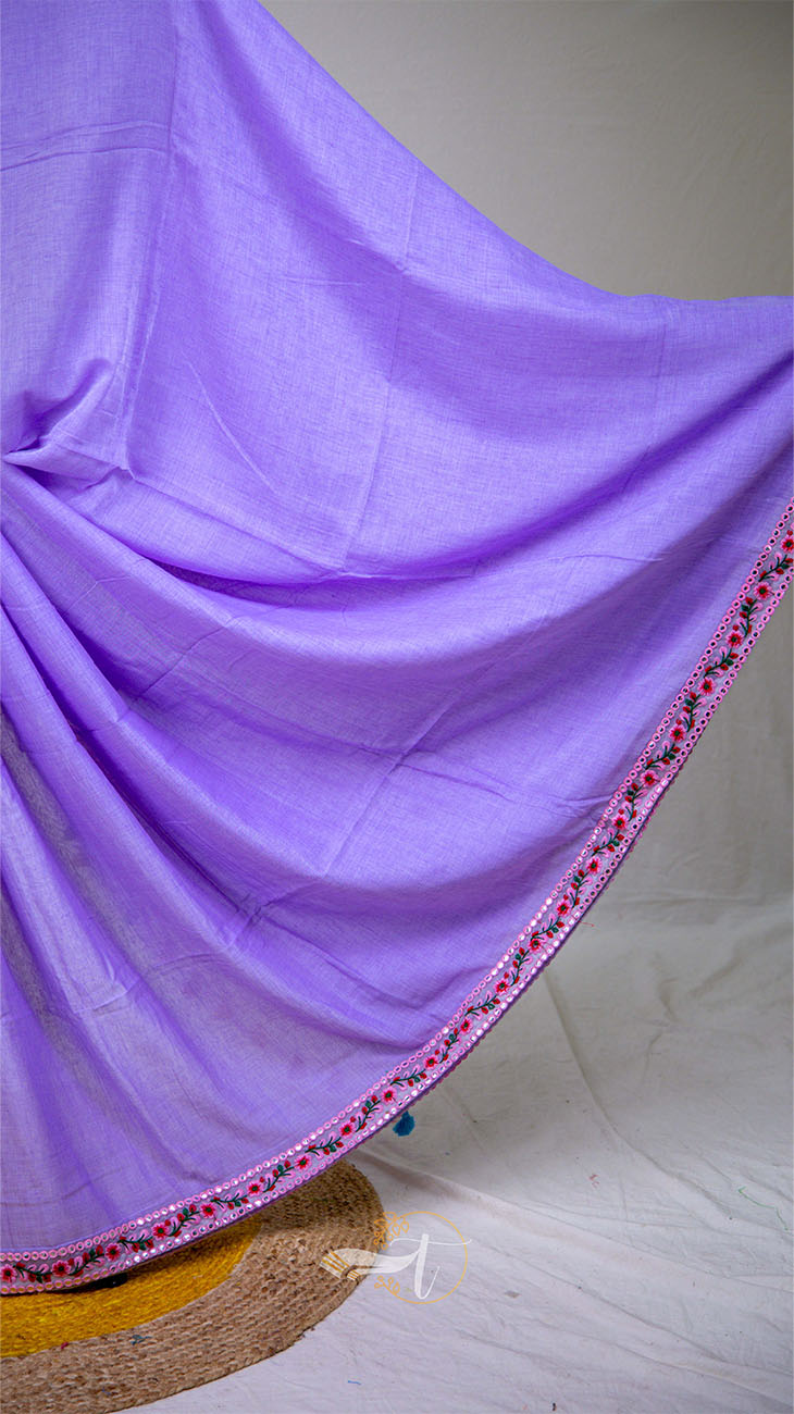 Q Lace Border Saree