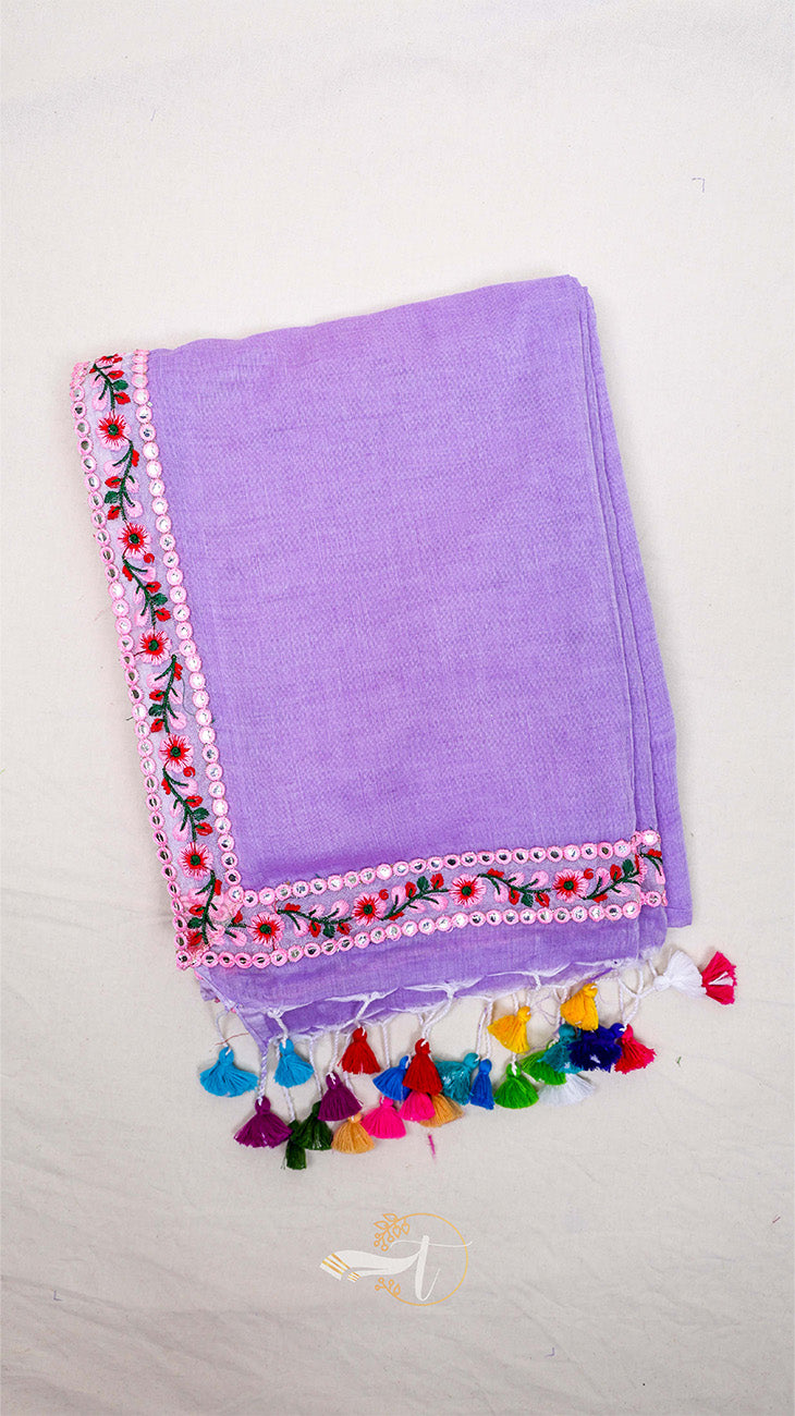 Q Lace Border Saree