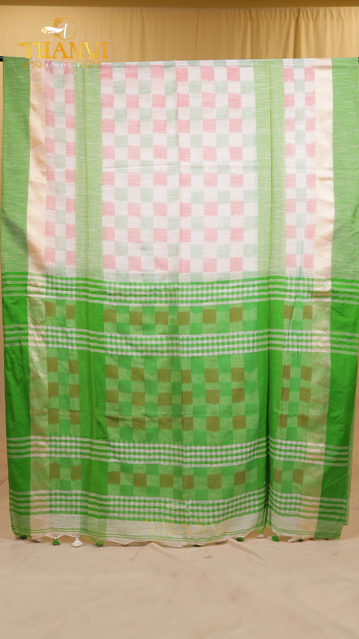 Linen Cotton Saree