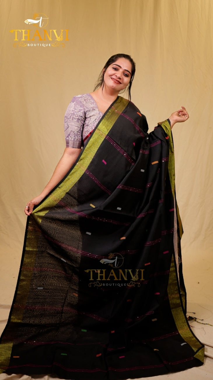 Linen Cotton Saree