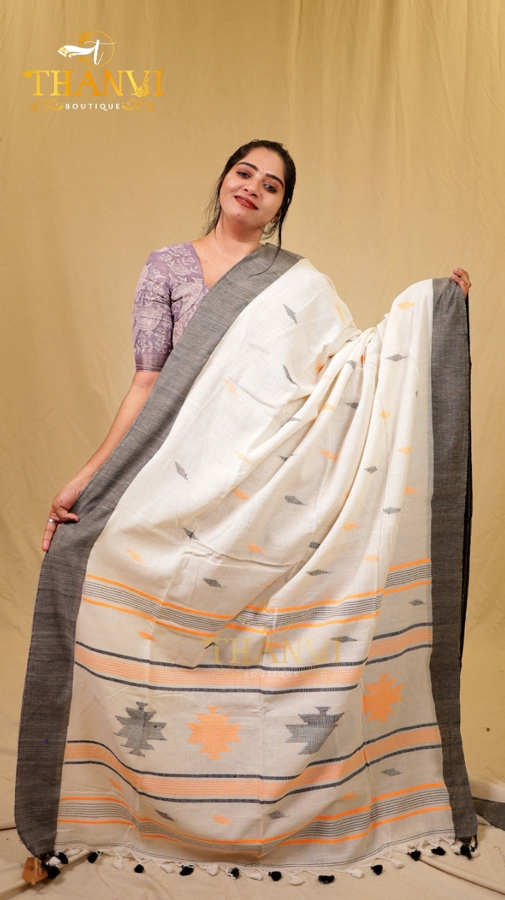 Linen Cotton Saree