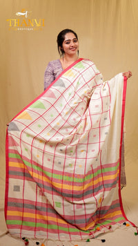 Linen Cotton Saree