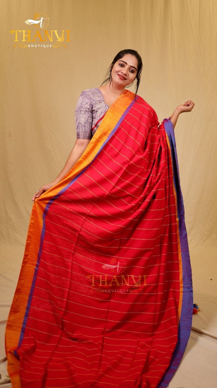 Linen Cotton Saree