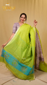 Linen Cotton Saree