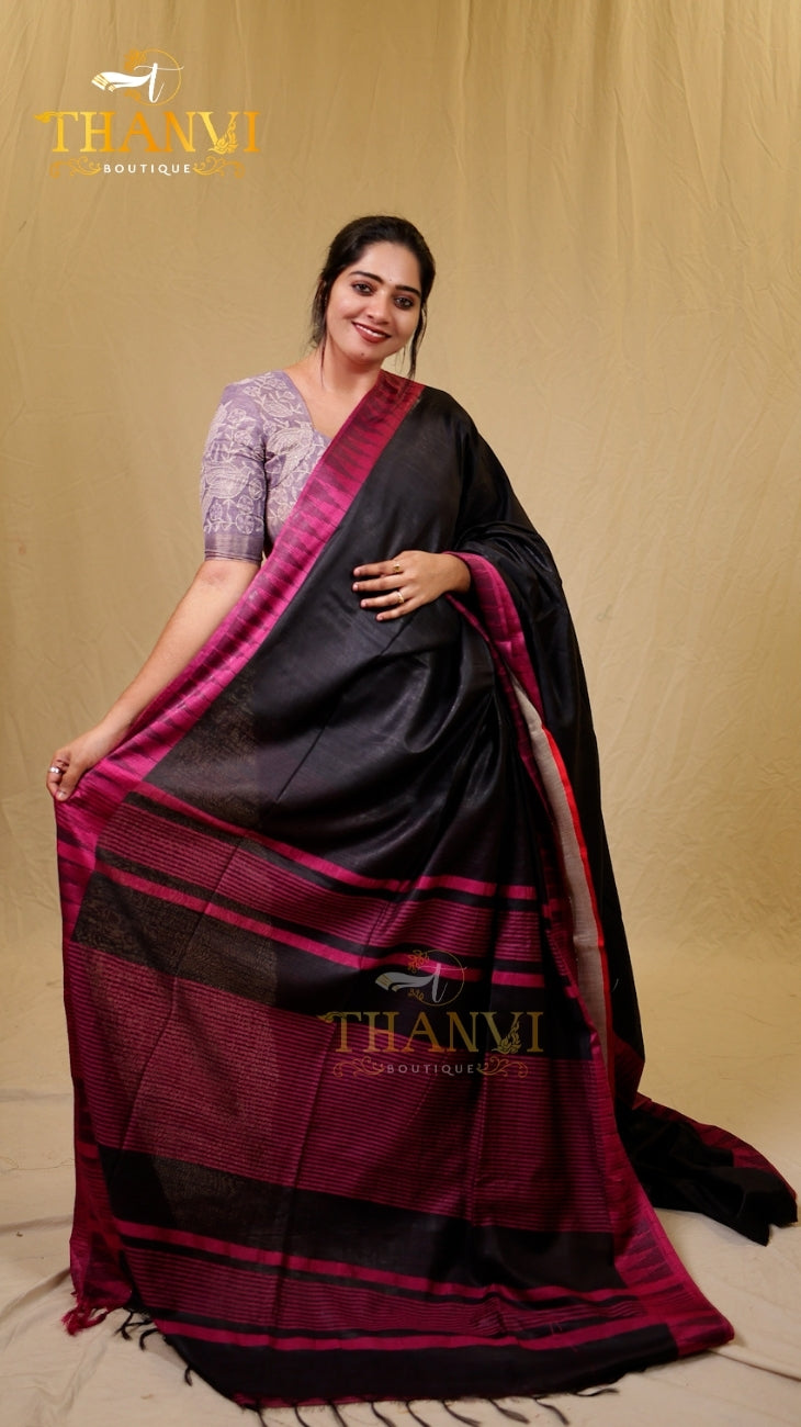 Linen Cotton Saree