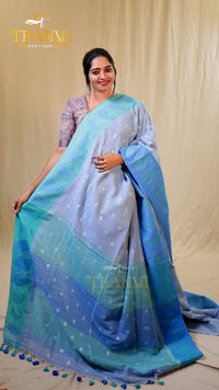 Linen Cotton Saree