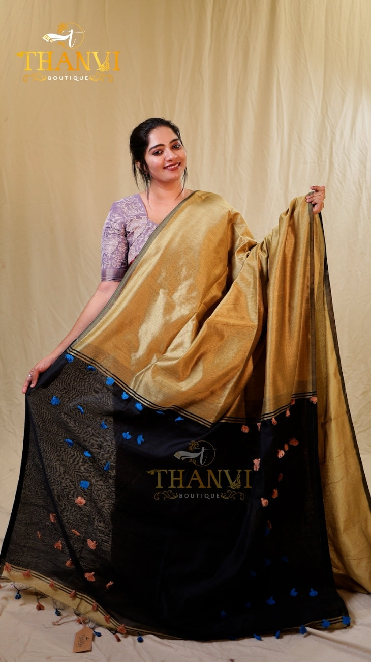 Linen Cotton Saree