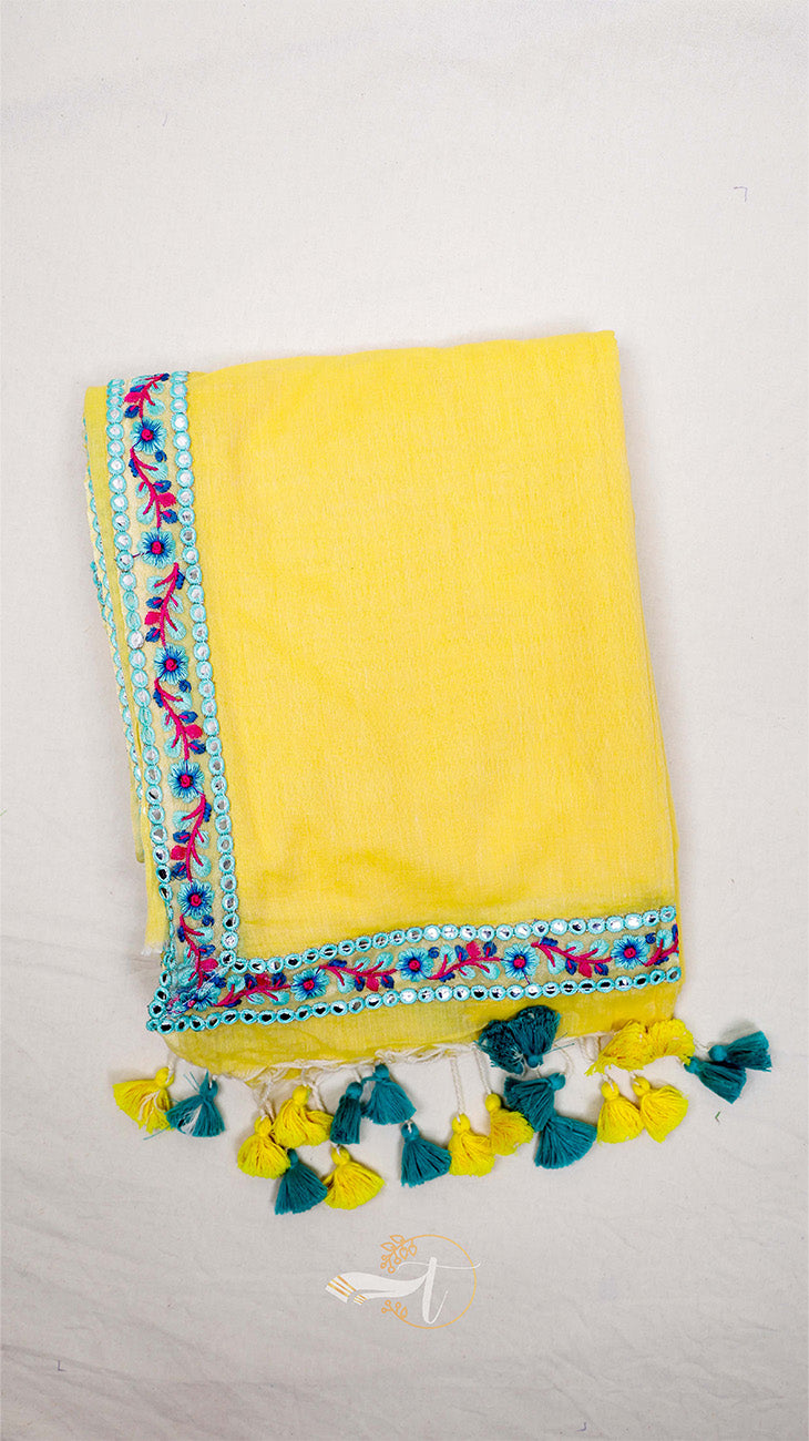 Q Lace Border Saree