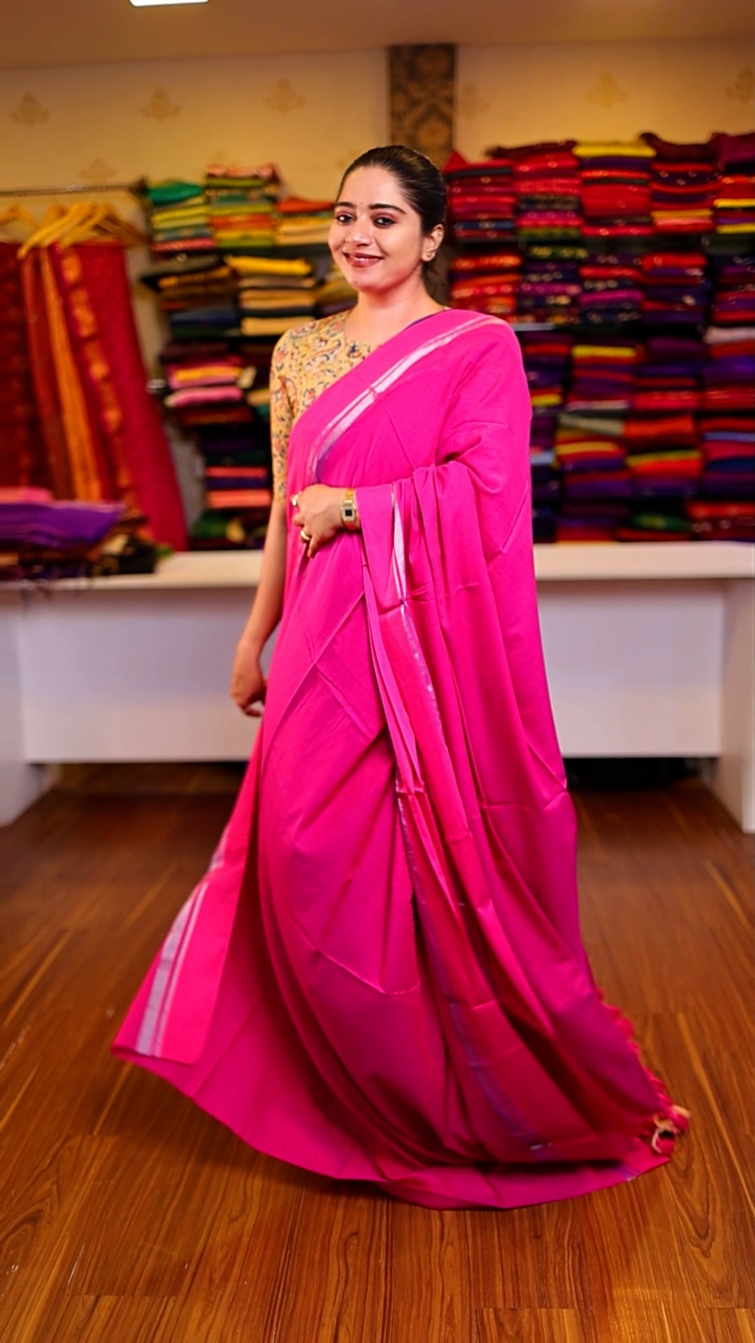 String Border Saree