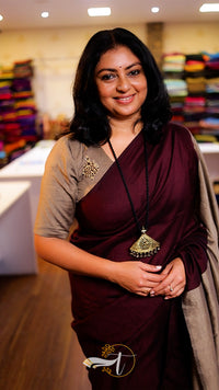 Mulberry Cotton Saree