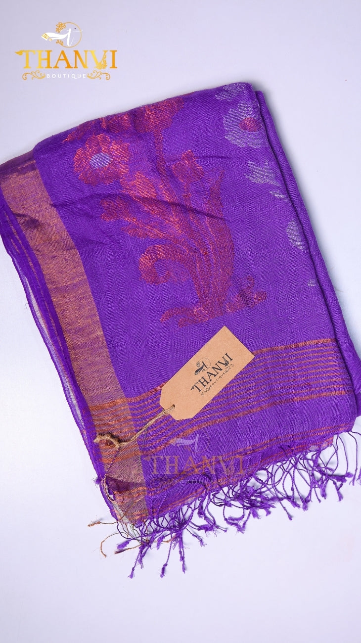 Premium Mashru Linen Saree