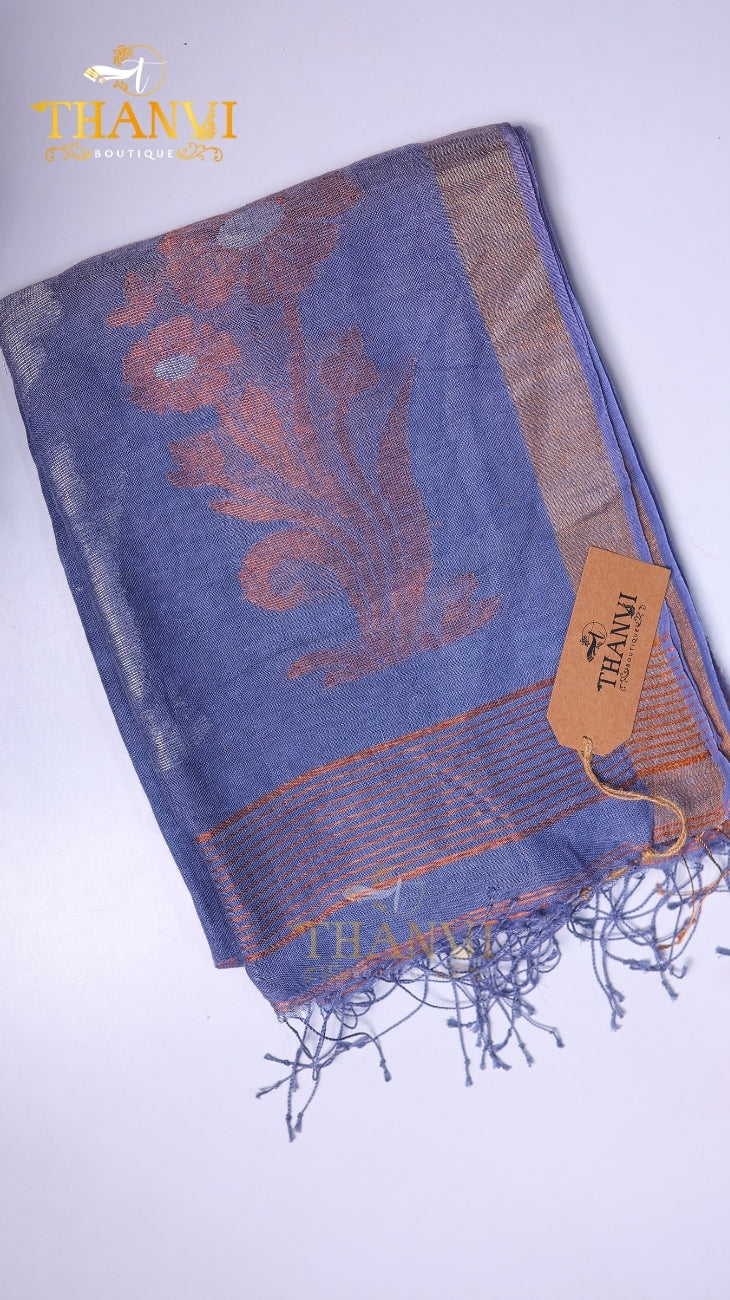 Premium Mashru Linen Saree