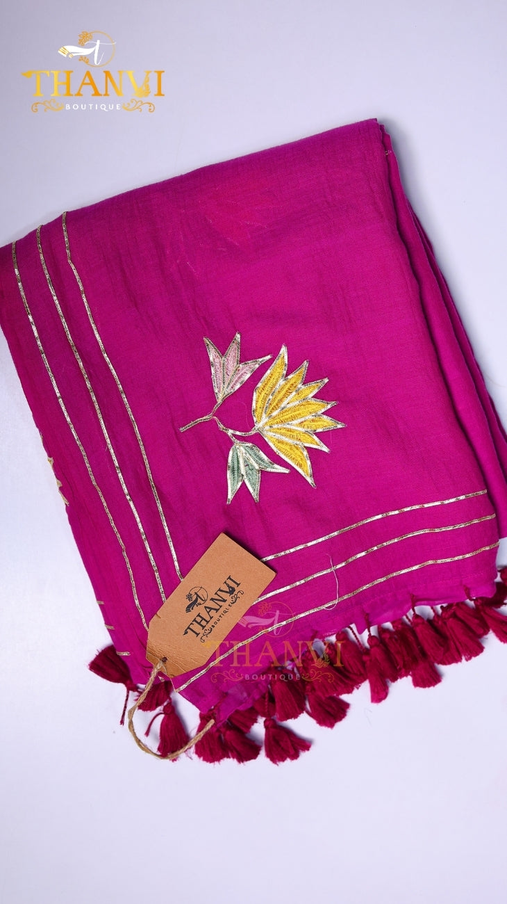 Modal Patch Work Saree