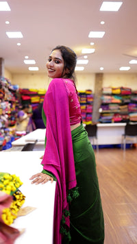 Mulberry Cotton Saree