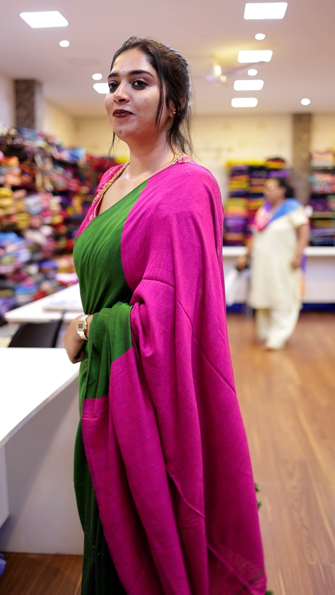 Mulberry Cotton Saree