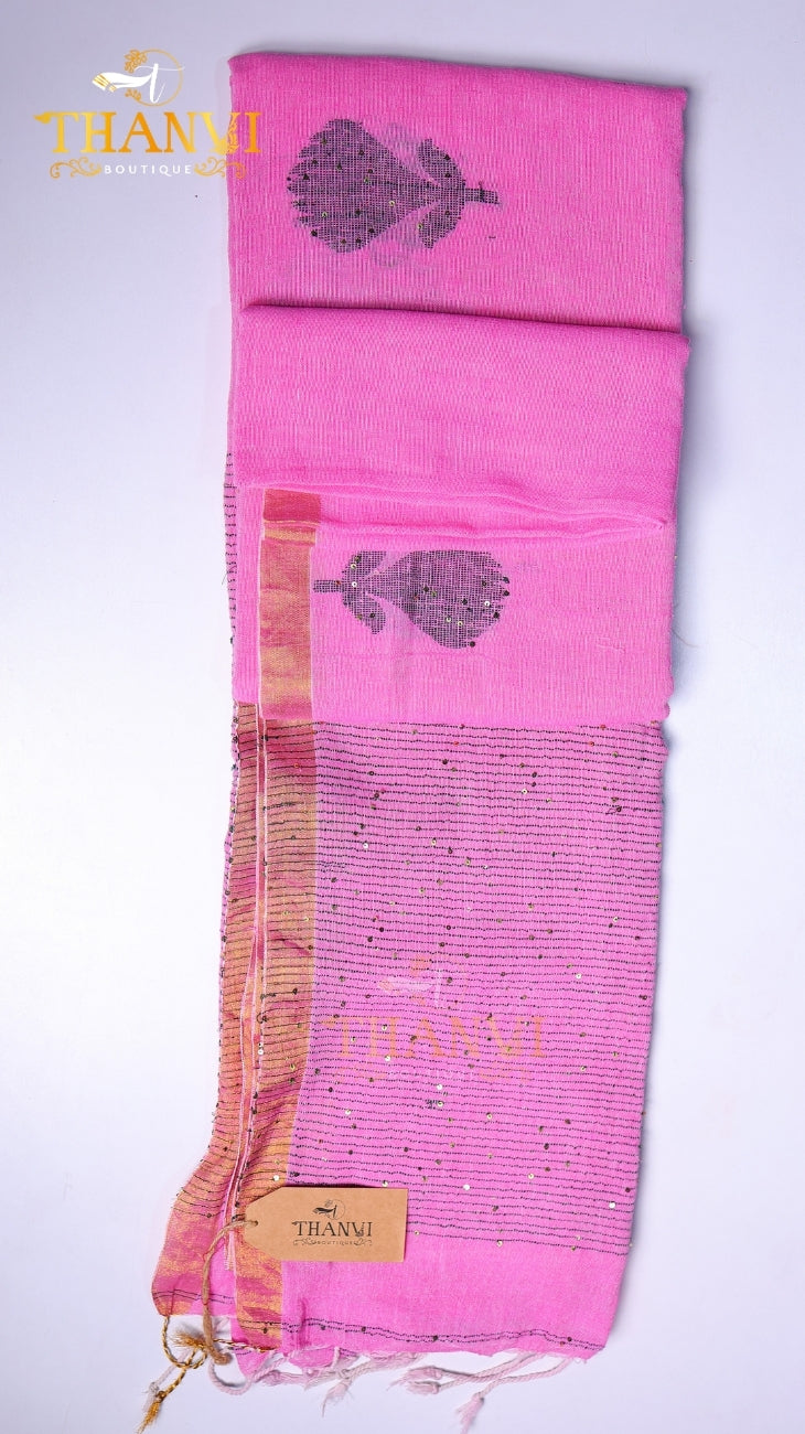 Mushroom Linen Saree