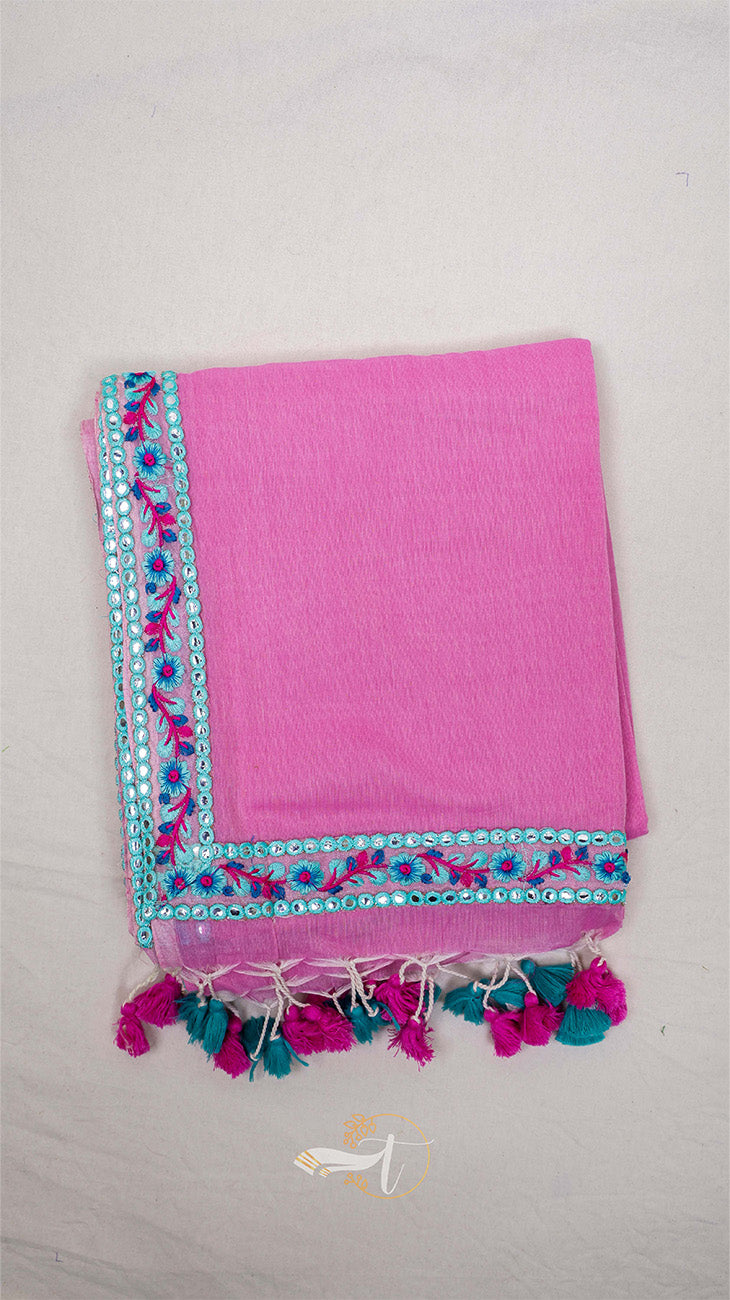 Q Lace Border Saree