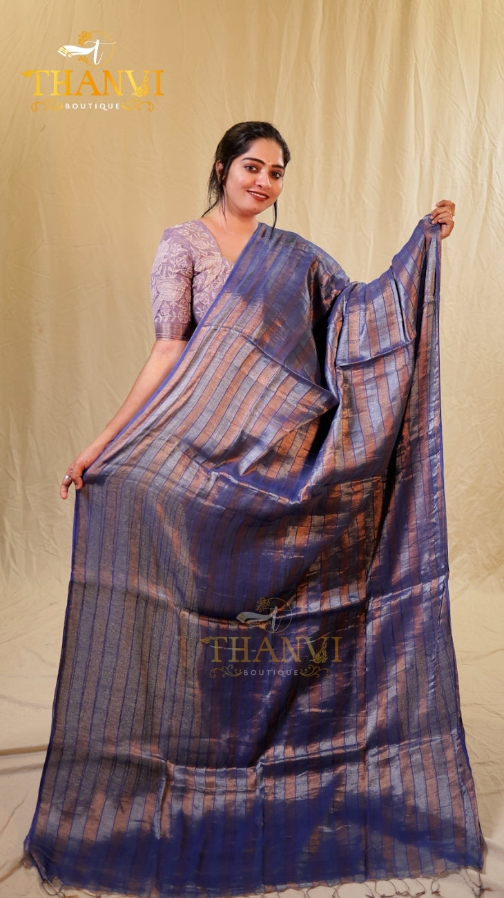 Raga Silk Stripes Saree