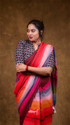 Popstick Checks Khadi Saree