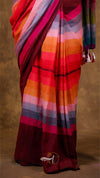 Popstick Checks Khadi Saree